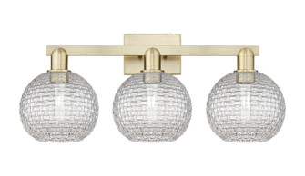Arcadia Three Light Bath Vanity in Antique Brass (405|716-3W-AB-G122C-8CL)