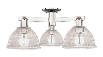 Arcadia Three Light Semi-Flush Mount in Polished Nickel (405|716-3F-PN-G422)