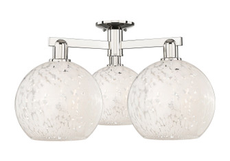 Arcadia Three Light Semi-Flush Mount in Polished Nickel (405|716-3F-PN-G1216-10WM)