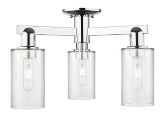 Arcadia Three Light Semi-Flush Mount in Polished Chrome (405|716-3F-PC-G802)