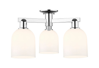 Arcadia Three Light Semi-Flush Mount in Polished Chrome (405|716-3F-PC-G558-6GWH)