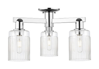 Arcadia Three Light Semi-Flush Mount in Polished Chrome (405|716-3F-PC-G342)