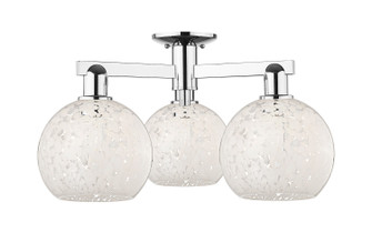 Arcadia Three Light Semi-Flush Mount in Polished Chrome (405|716-3F-PC-G1216-8WM)