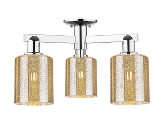 Arcadia Three Light Semi-Flush Mount in Polished Chrome (405|716-3F-PC-G116)