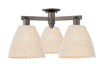 Arcadia Three Light Semi-Flush Mount in Oil Rubbed Bronze (405|716-3F-OB-NBD-9-NAT)