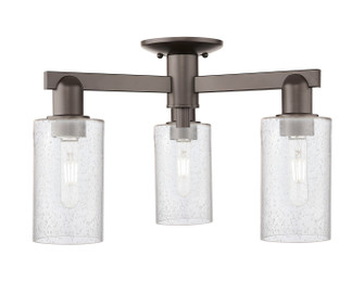 Arcadia Three Light Semi-Flush Mount in Oil Rubbed Bronze (405|716-3F-OB-G804)