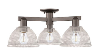 Arcadia Three Light Semi-Flush Mount in Oil Rubbed Bronze (405|716-3F-OB-G422)