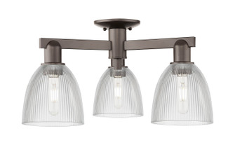 Arcadia Three Light Semi-Flush Mount in Oil Rubbed Bronze (405|716-3F-OB-G382)