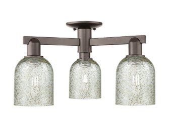 Arcadia Three Light Semi-Flush Mount in Oil Rubbed Bronze (405|716-3F-OB-G259)