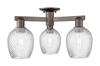 Arcadia Three Light Semi-Flush Mount in Oil Rubbed Bronze (405|716-3F-OB-G292)