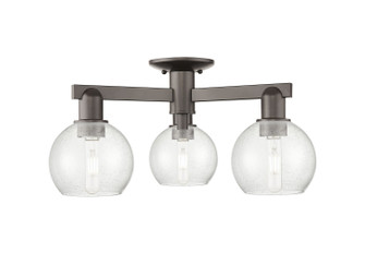 Arcadia Three Light Semi-Flush Mount in Oil Rubbed Bronze (405|716-3F-OB-G124-6)