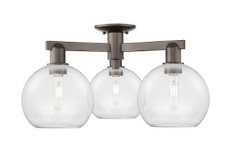 Arcadia Three Light Semi-Flush Mount in Oil Rubbed Bronze (405|716-3F-OB-G122-8)