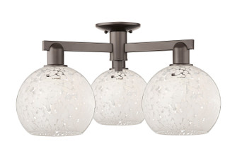 Arcadia Three Light Semi-Flush Mount in Oil Rubbed Bronze (405|716-3F-OB-G1216-8WM)