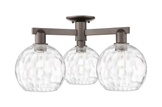 Arcadia Three Light Semi-Flush Mount in Oil Rubbed Bronze (405|716-3F-OB-G1215-8)