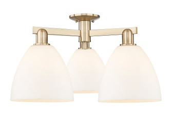 Arcadia Three Light Semi-Flush Mount in Champagne Bronze (405|716-3F-CB-GBD-91)
