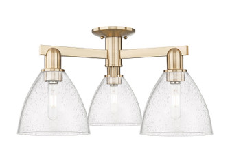 Arcadia Three Light Semi-Flush Mount in Champagne Bronze (405|716-3F-CB-GBD-754)