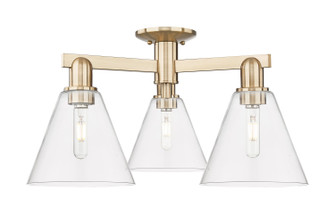 Arcadia Three Light Semi-Flush Mount in Champagne Bronze (405|716-3F-CB-GBC-82)