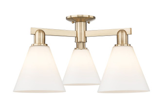 Arcadia Three Light Semi-Flush Mount in Champagne Bronze (405|716-3F-CB-GBC-81)