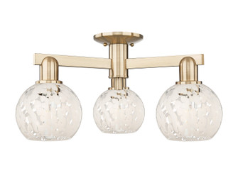 Arcadia Three Light Semi-Flush Mount in Champagne Bronze (405|716-3F-CB-G1216-6WM)