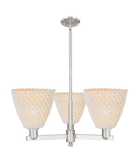 Arcadia Three Light Pendant in Satin Nickel (405|716-3CR-SN-NBD-9-NAT)