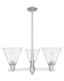 Arcadia Three Light Pendant in Satin Nickel (405|716-3CR-SN-GBC-84)