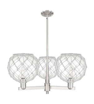 Arcadia Three Light Pendant in Satin Nickel (405|716-3CR-SN-G122-10RW)