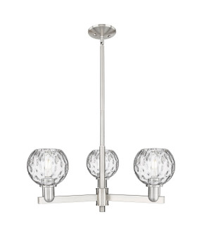 Arcadia Three Light Pendant in Satin Nickel (405|716-3CR-SN-G1215-6)