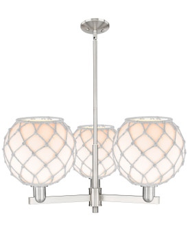Arcadia Three Light Pendant in Satin Nickel (405|716-3CR-SN-G121-10RW)