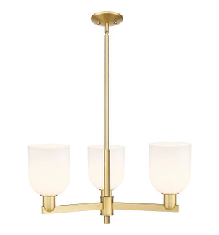 Arcadia Three Light Pendant in Satin Gold (405|716-3CR-SG-G558-6GWH)