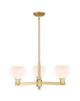 Arcadia Three Light Pendant in Satin Gold (405|716-3CR-SG-G121-6)