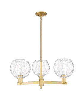 Arcadia Three Light Pendant in Satin Gold (405|716-3CR-SG-G1215-8)