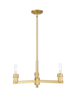 Arcadia Three Light Pendant in Satin Gold (405|716-3CR-SG)
