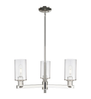 Arcadia Three Light Pendant in Polished Nickel (405|716-3CR-PN-G802)