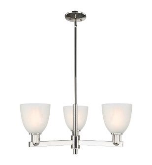 Arcadia Three Light Pendant in Polished Nickel (405|716-3CR-PN-G381)