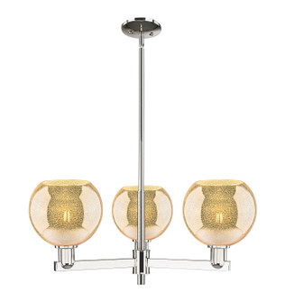Arcadia Three Light Pendant in Polished Nickel (405|716-3CR-PN-G128-8)