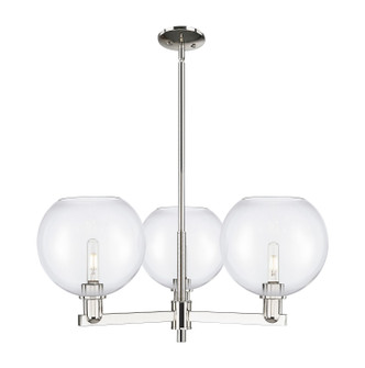Arcadia Three Light Pendant in Polished Nickel (405|716-3CR-PN-G122-10)