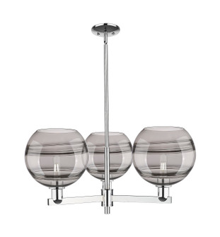 Arcadia Three Light Pendant in Polished Chrome (405|716-3CR-PC-G556-10SM)