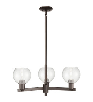 Arcadia Three Light Pendant in Oil Rubbed Bronze (405|716-3CR-OB-G124-6)