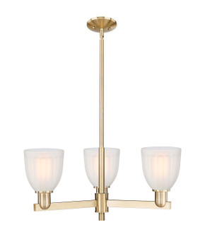 Arcadia Three Light Pendant in Champagne Bronze (405|716-3CR-CB-G441)