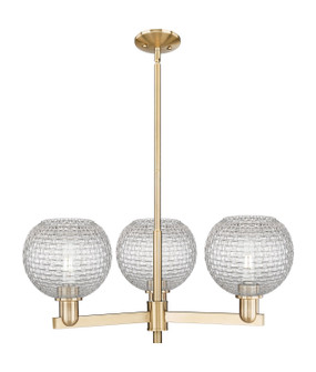 Arcadia Three Light Pendant in Champagne Bronze (405|716-3CR-CB-G122C-8CL)