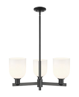 Arcadia Three Light Pendant in Matte Black (405|716-3CR-BK-G558-6GWH)