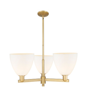Arcadia Three Light Pendant in Brushed Brass (405|716-3CR-BB-GBD-91)
