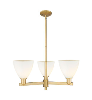 Arcadia Three Light Pendant in Brushed Brass (405|716-3CR-BB-GBD-751)