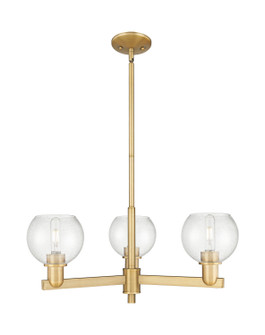 Arcadia Three Light Pendant in Brushed Brass (405|716-3CR-BB-G124-6)