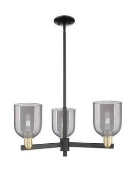 Arcadia Three Light Pendant in Black Antique Brass (405|716-3CR-BAB-G558-6SM)