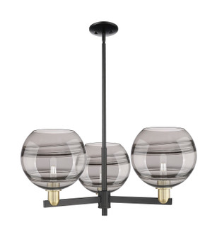 Arcadia Three Light Pendant in Black Antique Brass (405|716-3CR-BAB-G556-10SM)