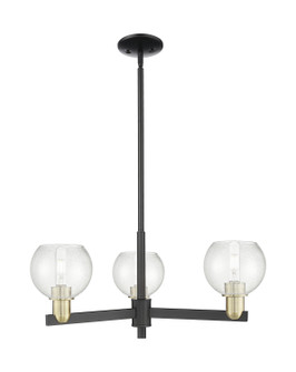 Arcadia Three Light Pendant in Black Antique Brass (405|716-3CR-BAB-G124-6)