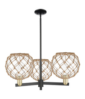 Arcadia Three Light Pendant in Black Antique Brass (405|716-3CR-BAB-G122-10RB)