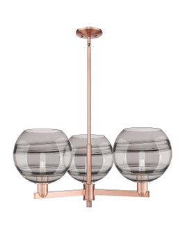 Arcadia Three Light Pendant in Antique Copper (405|716-3CR-AC-G556-10SM)