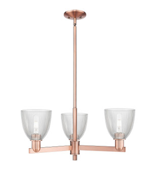 Arcadia Three Light Pendant in Antique Copper (405|716-3CR-AC-G382)